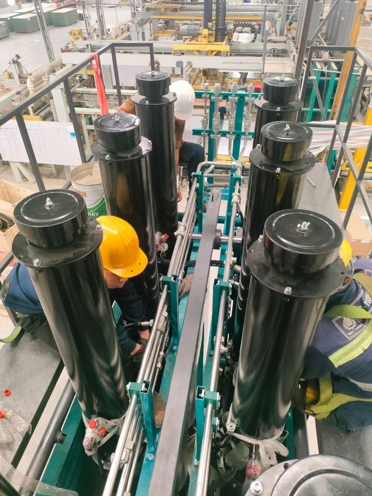 melamine press line